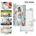 thumbnail image 4 of joogoo 2 PCs Hand Towels Sets Christmas Snowman with Cardinal Cotton Face Towel Bathroom Decorative, 4 of 7