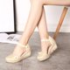 thumbnail image 4 of Amzcrzy Zapatos de mujer,Zapatos de mujer,Zapatillas de mujer, Sandalias de vestir de lona con plataforma y tacón medio bajo para mujer Sandalias Mujer Zapatillas De Casa, 4 of 7
