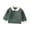 Army Green, variant on QQAMB Newborn Baby Girls Knit Sweater Lapel Collar Long Sleeve Contrast Color Tops Fall Winter Cute Infant Clothes,0 Months