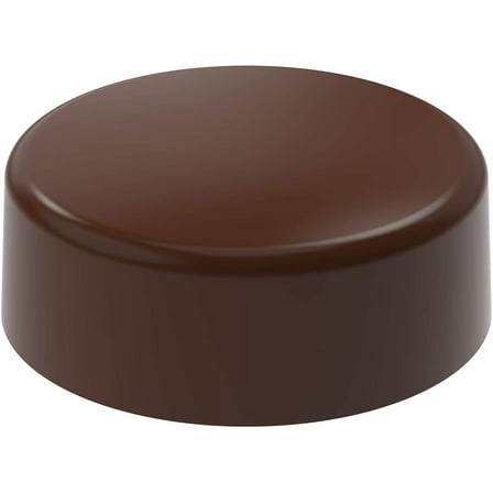 Greyas CM 3260 Clear Polycarbonate Chocolate Mold Candy Mould with 24 Cylinder Cavities, Each 30mm Diameter x 16mm High