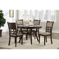 thumbnail image 2 of New Classic Furniture Mitchell 5-Piece Transitional Wood Dining Set in Cherry, 2 of 11