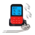 thumbnail image 2 of Termómetro digital inalámbrico Wosthever LCD para barbacoa carne cocina con sonda temporizador, 2 of 6