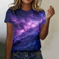 thumbnail image 2 of Womens Graphic Print Short Sleeve T Shirt Casual Crewneck Top, 2 of 5