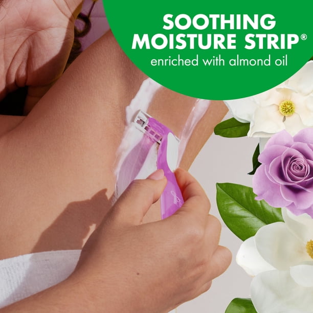 BIC SOLEIL, Disposable Razors, Rose and Magnolia Scented Handles