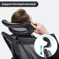 thumbnail image 7 of LAFGUR Ergonomic Office Chair, High Back Computer Chair with Adjustable Lumbar & Headrest, Gray, 7 of 7