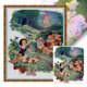 thumbnail image 1 of (11CTACC-2832__C__ 40x50) Hilo algodón ecológico para bordado 11CT 3 hebras impresión 40*50cm Kit serie dibujos animados punto cruz Blancanieves y los enanitos, 1 of 9