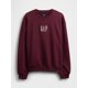 thumbnail image 4 of Sudadera GAP con Logo, Cuello Redondo, Forro Polar, Rojo Toscano XL, 4 of 4