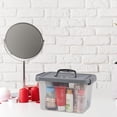thumbnail image 2 of Pekky 5.5 Quart Plastic Latching Storage Bin with Handle 6 Packs Small Stackable Container Box, 2 of 5