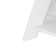 thumbnail image 6 of WestinTrends Tuscany Outdoor Coffee Table, Real Wood Like All Weather HIPS 2 Tier Patio Adirondack Coffee Table, White, 6 of 9