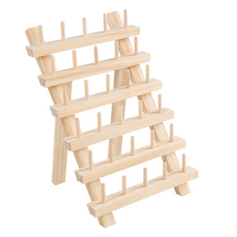 New Brothread 60 Spools Wooden Thread Rack / Thread Holder