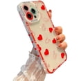 thumbnail image 1 of INS Style Love Heart Funda transparente para iPhone 13 Pro Max 6,7 pulgadas 5g Lado lindo Patrón pequeño para damas Niñas Funda protectora de silicona suave a prueba de golpes, 1 of 5