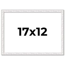 17x12 Frame White Real Wood Picture Frame Width 0.75 inches | Interior Frame Depth 0.5 inches |