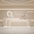 thumbnail image 2 of Cashier Reception Desk Beauty Salon Cash Register Table Modern Futuristic Desk Commercial Cocktail Bar Counter Muebles Furniture My Lux Decor Round, 2 of 7