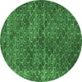 thumbnail image 1 of Ahgly Company Indoor Round Persian Emerald Green Bohemian Area Rugs, 4' Round, 1 of 4