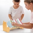 thumbnail image 7 of RETON Cute Dog Funny Wooden Bookends,Desktop Bookshelf, Portable Wooden Artist Desktop , Solid Wood Book Stands for Office Home, 7 of 7