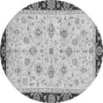 thumbnail image 1 of Ahgly Company Indoor Round Oriental Gray Traditional Area Rugs, 7' Round, 1 of 4