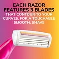 thumbnail image 3 of BIC Soleil SMOOTH COLORS Disposable Razors for Women Sensitive Skin Razor With Aloe Vera and Vitamin E Lubricating Strip and 3 Blades, 8 Piece Razor Set, 3 of 7