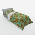 thumbnail image 2 of Ambesonne Abstract Bedding Set 3 Pcs, Eastern Victorian Form, Twin, Mint Orange, 2 of 2
