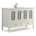 thumbnail image 3 of Simpli Home Paige 48" Bath Vanity with White Quartz Marble Top, 3 of 7