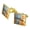 Gold, variant on Can't Get No Satisfaction Guitar Square Cufflink Set - Silver or Gold