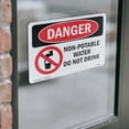 thumbnail image 4 of Non OSHA Danger Vinyl Decal Label 5 Inch x 3.5 Inch - 5 Pack, 4 of 6