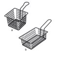 thumbnail image 4 of Panier Passoire Égouttoir Accessoire en Acier Inoxydable Filet Filtre à Huile Outils de Cuisson Portables avec Poignée Petit Carré, 4 of 6