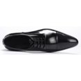 thumbnail image 5 of Santimon Black Dress Shoes for Men Classic Lace-up Derby Shoes Comfortable Pointed Toe Formal Shoes for Wedding Party US 11.5, 5 of 8