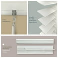 thumbnail image 3 of MOOD Faux Wood Blinds | 41 inch blinds for windows | 2" Cordless Blackout Window Treatment | Embossed White | 41 x 48, 3 of 6