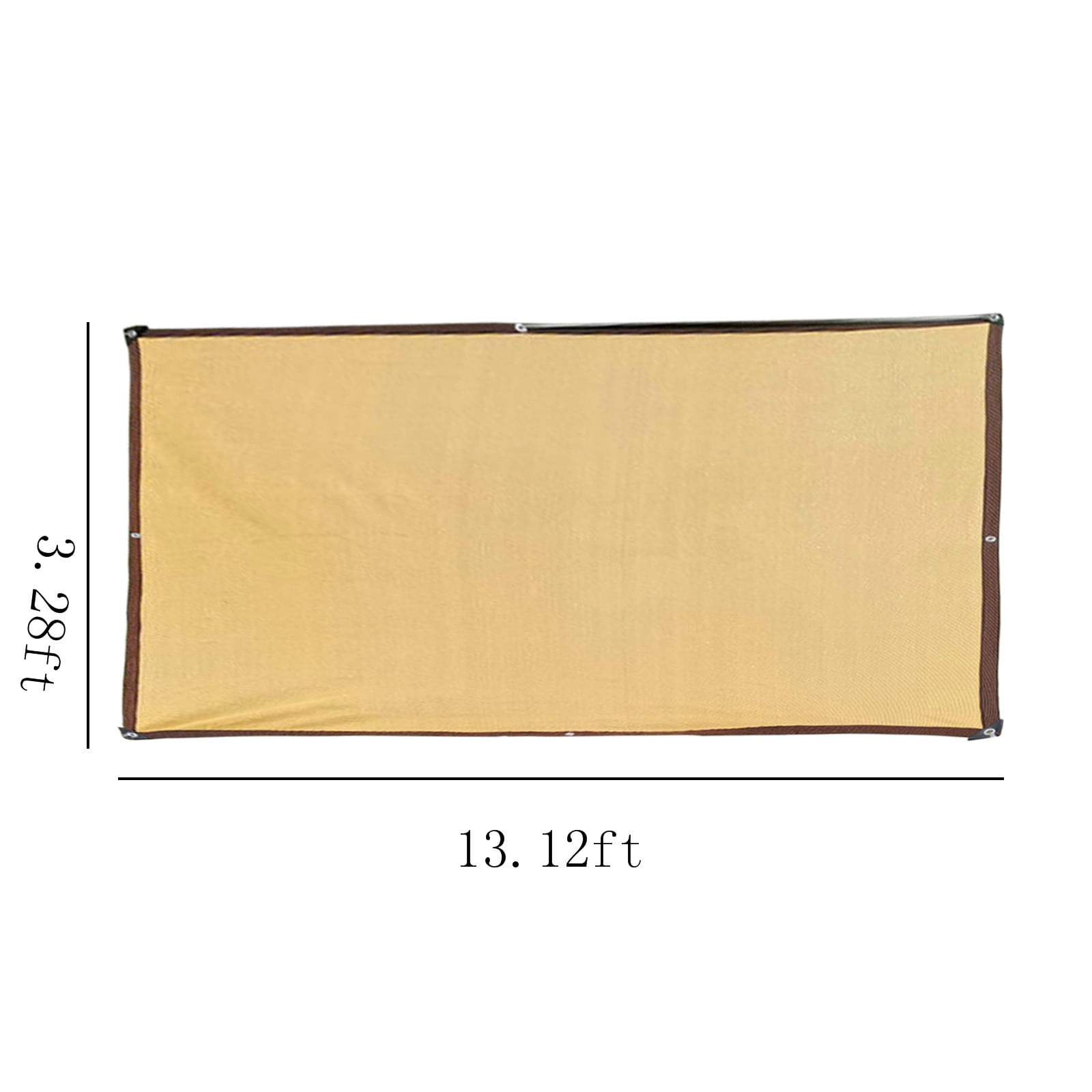 Hvmvliv Shade Cloth Sun Shade,Outdoor Sunshade Swimming Pool Sun Awning - 95% Sunshine Protection - Rectangle Shade Sunshine Block For Outdoor Sunshade for Patio Backyard Garden Beige-39x157in