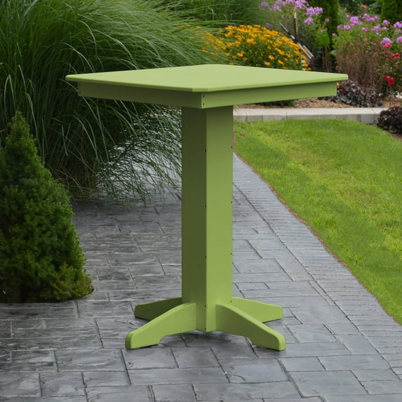A & L Furniture Poly 33 in. Square Bar Height Table