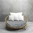 thumbnail image 6 of Covers & All Round Cushion Cover, Weather & UV Resistant Water Repellant Protector for Patio Outdoor Seats Chairs Porch Living Room Decor, with Zippers (20" Diameter X 5" H), 6 of 9