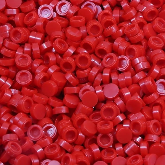 260 Piece Building Tile Bulk, Round 1x1, Compatible with Lego Parts and Pieces