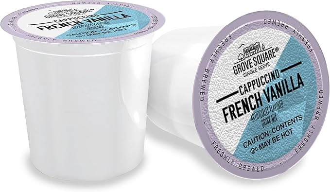 Grove Square French Vanilla Cappuccino Mix Single-Serve Coffee Pods 48 count