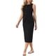 thumbnail image 4 of Conjunto de falda de 2 piezas de verano para mujer, conjunto de trabajo empresarial, chaleco sin mangas con botones y falda lápiz XL negra, 4 of 6