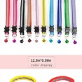 thumbnail image 3 of Pet Collar For Dog & Cat  Reflective Cat Collar With Bell  Dog Collar With Cartoon Cat Head, 3 of 7