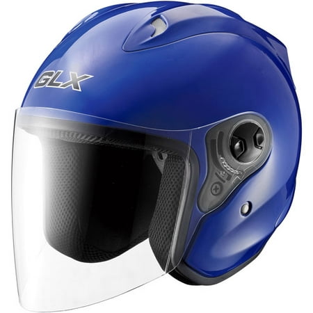 GLX Helmets GLX Open Face Motorcycle Helmet - Walmart.com