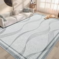 thumbnail image 2 of FULIE Abstract 4'x6'Rugs for Living Room Soft Area Rugs Boho Carpet,Light Gray, 2 of 7