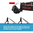 thumbnail image 2 of Lampe Frontale Rechargeable USB à 6 Modes 1000 Lumens, Torche Led USB, Étanche IPX4, Durable 6-8 Heures pour la Pêche, le Camping, la Lecture, la Randonnée, le Cyclisme, 2 of 4