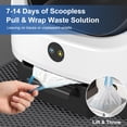 thumbnail image 5 of Open Top Self Cleaning Litter Box,70L Automatic Cat Litter Box Self Cleaning with APP Control,Low Noise,Safety Protection,Anti-Pinch Protection&Easy Access Step for Senior Cats,Multiple Cats(White), 5 of 8