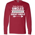 thumbnail image 3 of Inktastic Only the Best Uncles Get Promoted to Great Uncle Long Sleeve T-Shirt, 3 of 5