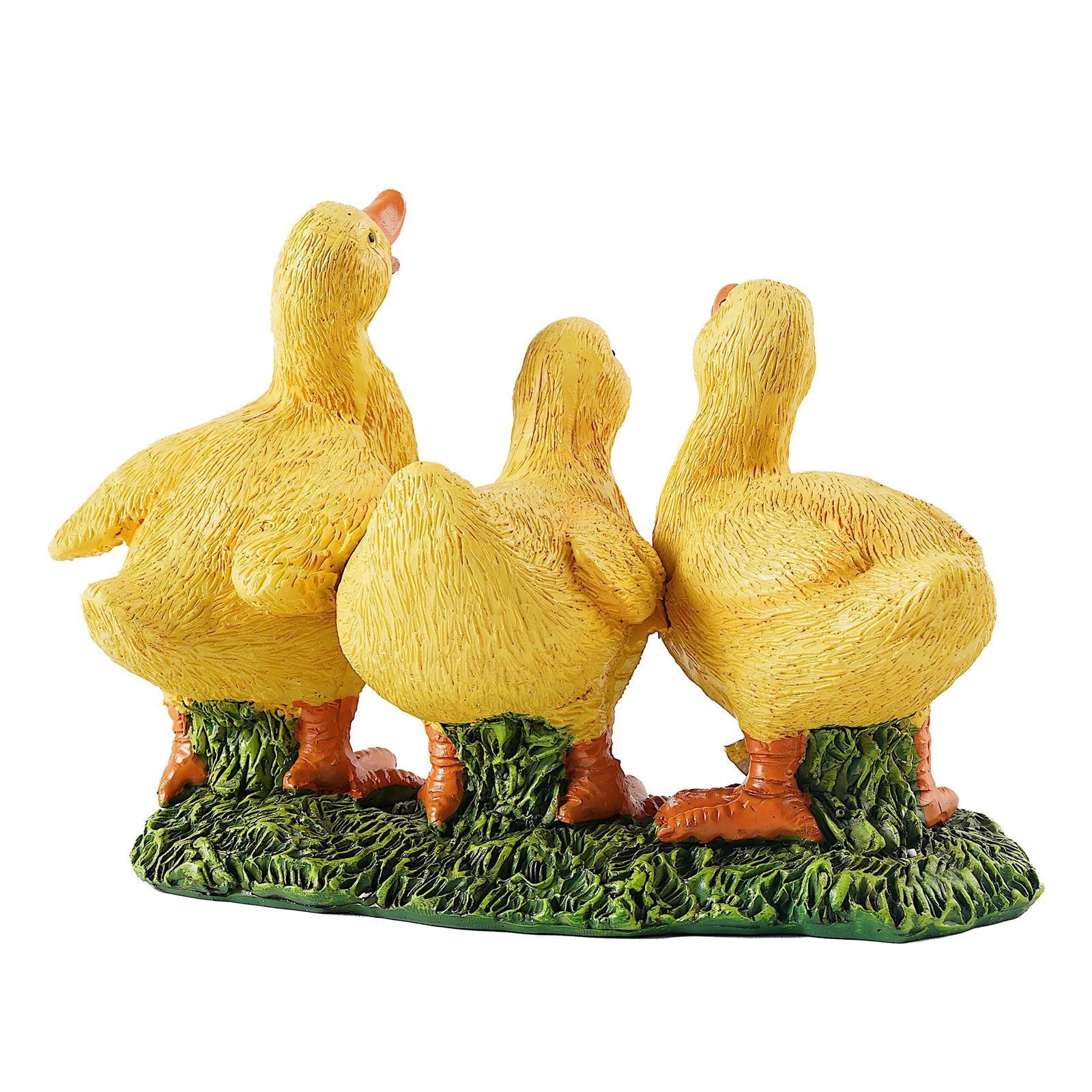3 Packs Outdoor Resin Garden Statue Hand Painted Decorative Sculpture for Courtyard Patio Yard Decor Unique Home Art Craft Durable Weather Resistant