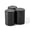 black2, variant on 3 Pack 2oz Silver Airtight Metal Tea Tins, Waterproof Aluminum Screw Top Storage Jars Odor Proof Portable Herb Containers