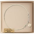 thumbnail image 3 of 8 1/2 inch Round Double Loop Bangle Bracelet w/ St. Benjamin in Gold-Filled, 3 of 3