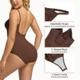 thumbnail image 4 of KIWI RATA Women's Plus Size Low Back Shapewear Bodysuit for Women Tummy Control Body Shaper Spaghetti Strap Camisole, 4 of 6