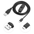 thumbnail image 3 of 1M Micro USB Power Charging Cable With On / Off Switch For  3/2/B / B + / A - No Need To Pull Cable, Just Press Button, 1M Length, 3 of 8