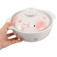 thumbnail image 5 of WORGEOUS Clay Casserole Pot With Lid Japanese Clay Pot For Home Japanese Pot Terracotta Cookware Terracotta Pots For Cooking Clay Soup Pot, 5 of 8