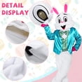 thumbnail image 3 of Alaiyaky Easter Bunny Costume Adult, Rabbit Costume with Vest Rabbit Bow Tie, Rabbit Onesie Costume for Easter Fancy Dress Costume, 3 of 12