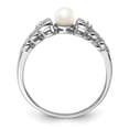 thumbnail image 2 of Auriga Fine Jewelry 925 Sterling Silver Rhodium plated Pearl and Diamond Engagement Ring Size 9 for Women, 2 of 7