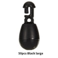 thumbnail image 4 of Wosthever 50 Uds. De cuentas de cambio rápido, aparejos de Terminal, método de choque, alimentador, suministro de anzuelos, accesorios, aparejos de cebo, Pescar Negro/L Wosthever  OD030630-01, 4 of 6