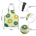 thumbnail image 3 of Green Yellow Dandelion Pattern Kids Aprons for Girls and Boys,Adjustable Neck Strap Toddler Aprons for Kids Cooking Baking, 3 of 6